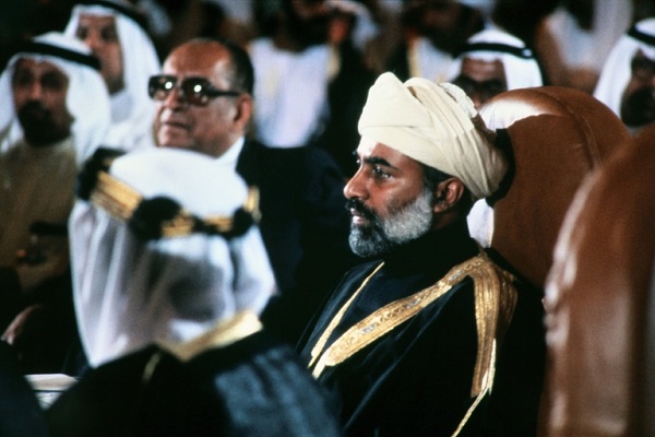 سلطان عمان الراحل قابوس بن سعيد في القمة العربية في أبوظبي في 31 مايو 1981