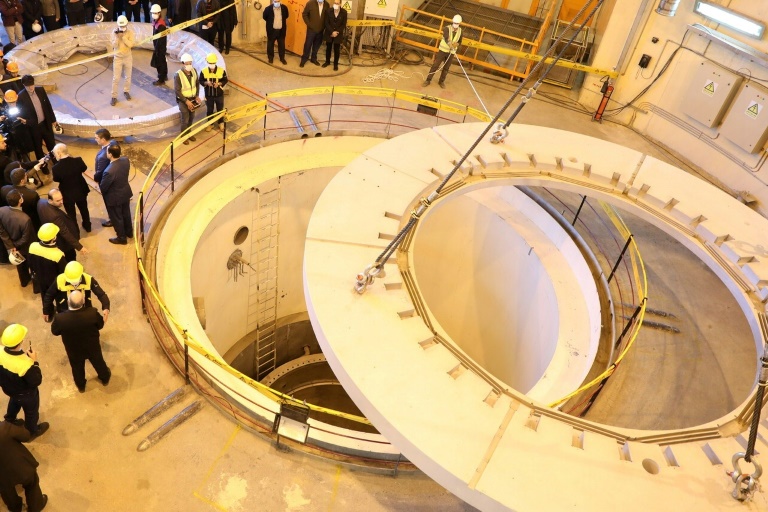صورة نشرتها منظمة الطاقة الذرية الايرانية بتاريخ 23 كانون الأول/ديسمبر 2019 تظهر مفاعل اراك جنوب طهران