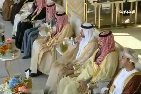 العاهل السعودي خلال حفل مهرجان الملك عبدالعزيز للإبل