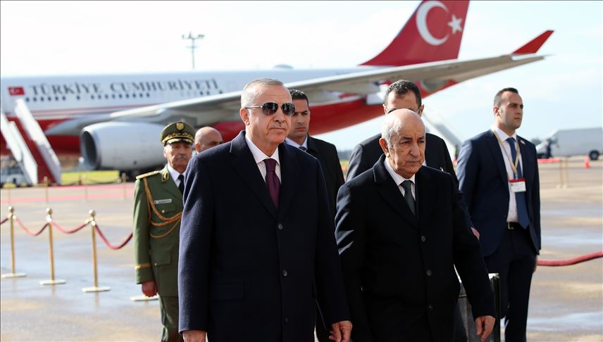  أردوغان يصل الجزائر في زيارة رسمية