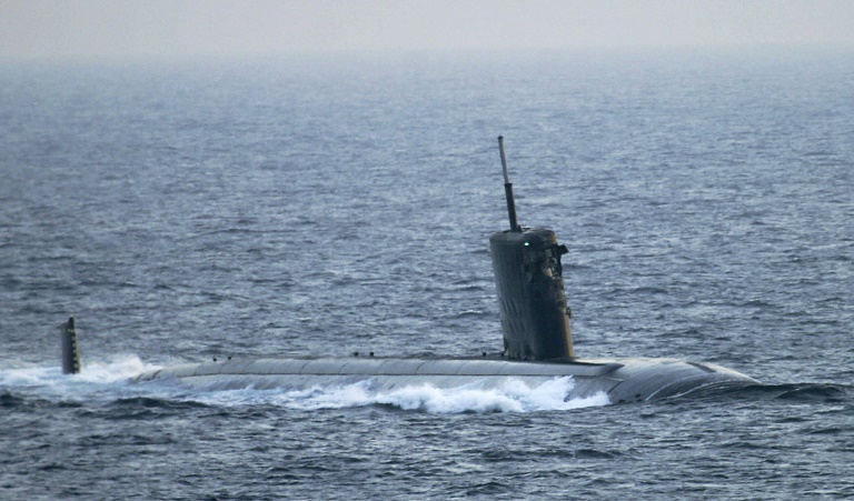 الغواصة الاميركية يو اس اس هارتفورد في الخليج في 20 مارس 2009