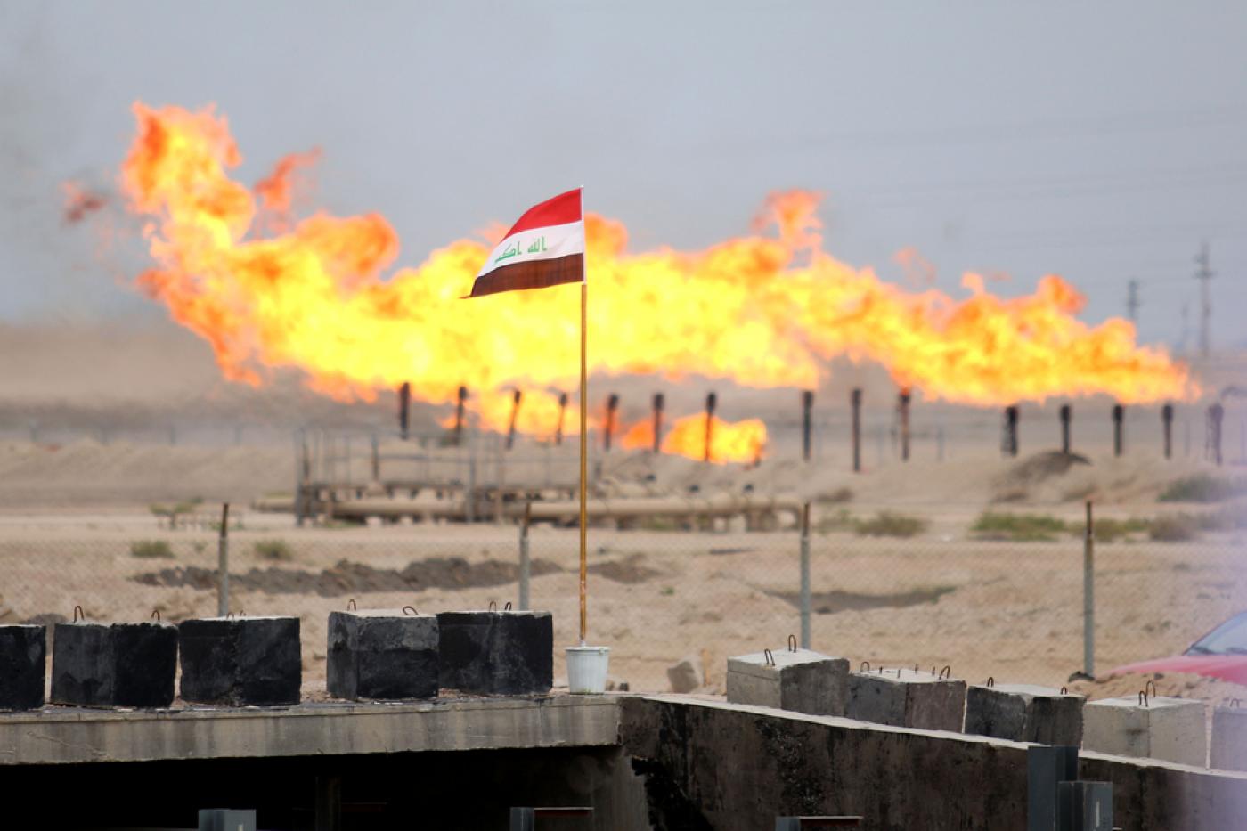 منشأة نفطية عراقية قرب البصرة