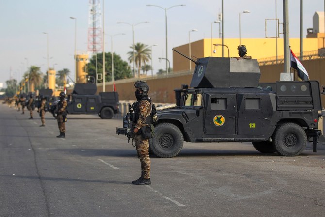 قوات عراقية قرب السفارة الأميركية- ارشيفية