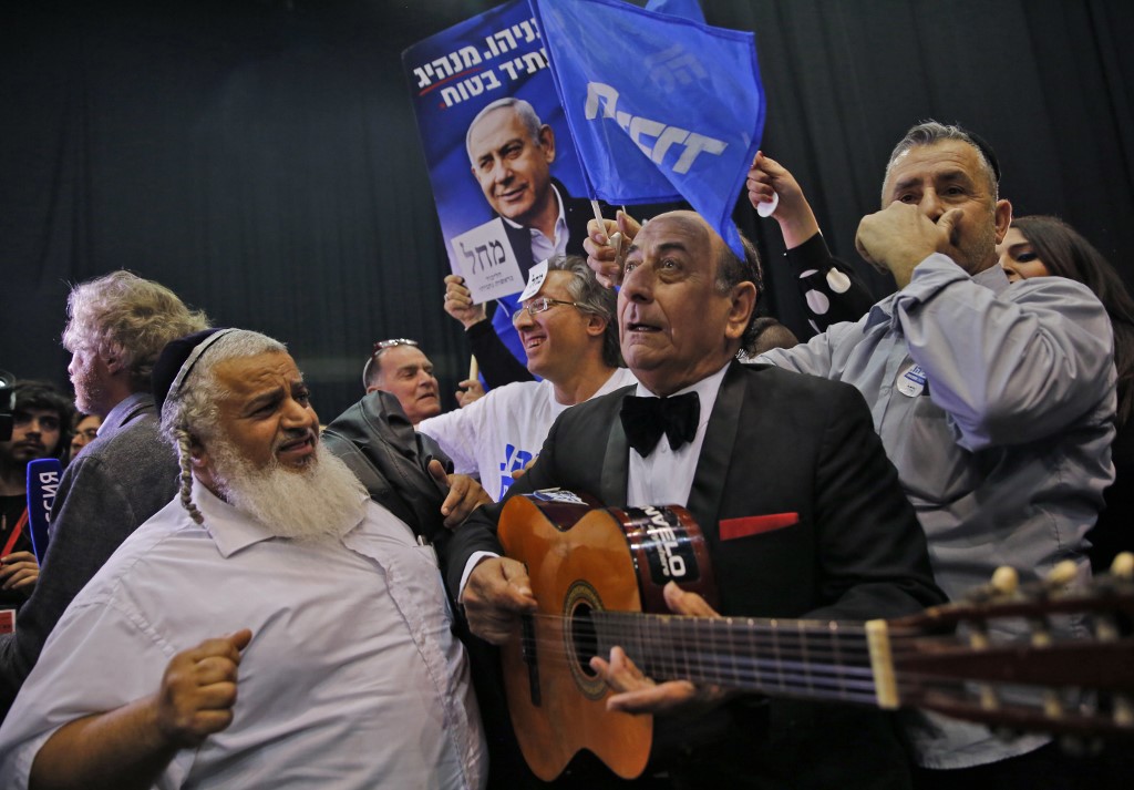 انصار نتانياهو يحتفلون بالفوز
