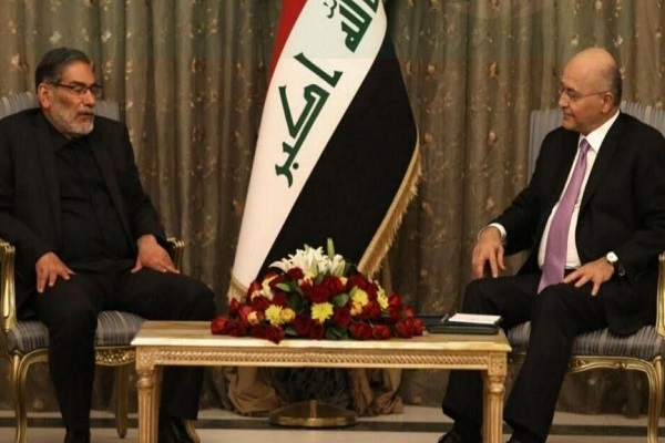 شمخاني مجتمعا مع الرئيس صالح في بغداد