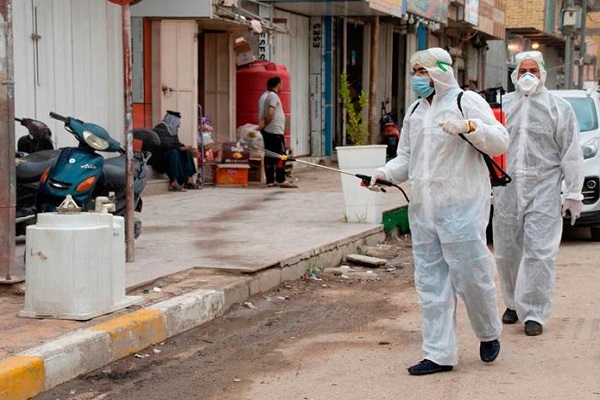 عمليات تعقيم مدن العراق ضد فيروس كورونا
