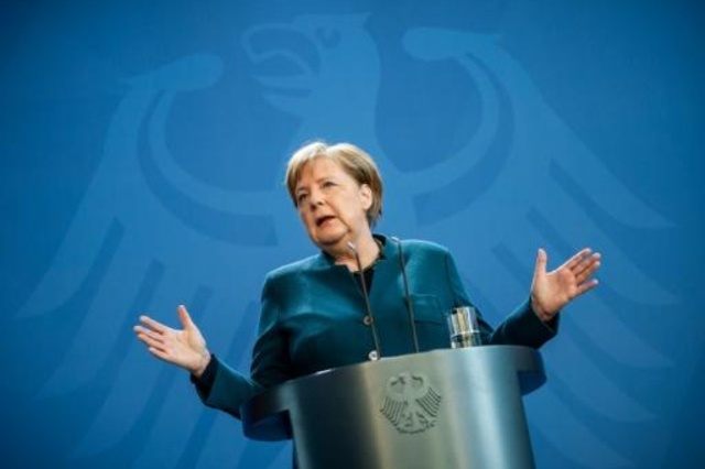المستشارة الالمانية انغيلا ميركل في 22 مارس 2020 في برلين