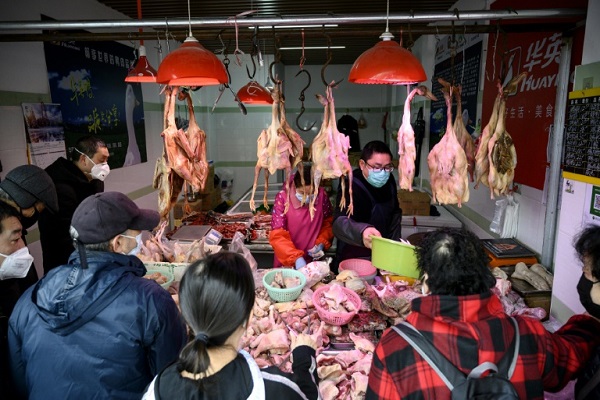 محل لبيع لحوم الدواجن في شنغهاي