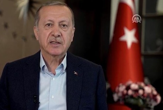 رئيس تركيا خلال مؤتمره الصحفي الثلاثاء 