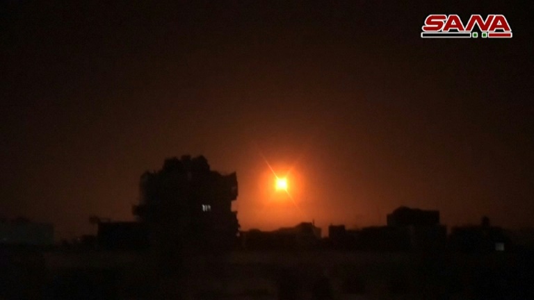 الدفاعات الجوية السورية تسقط صواريخ إسرائيلية