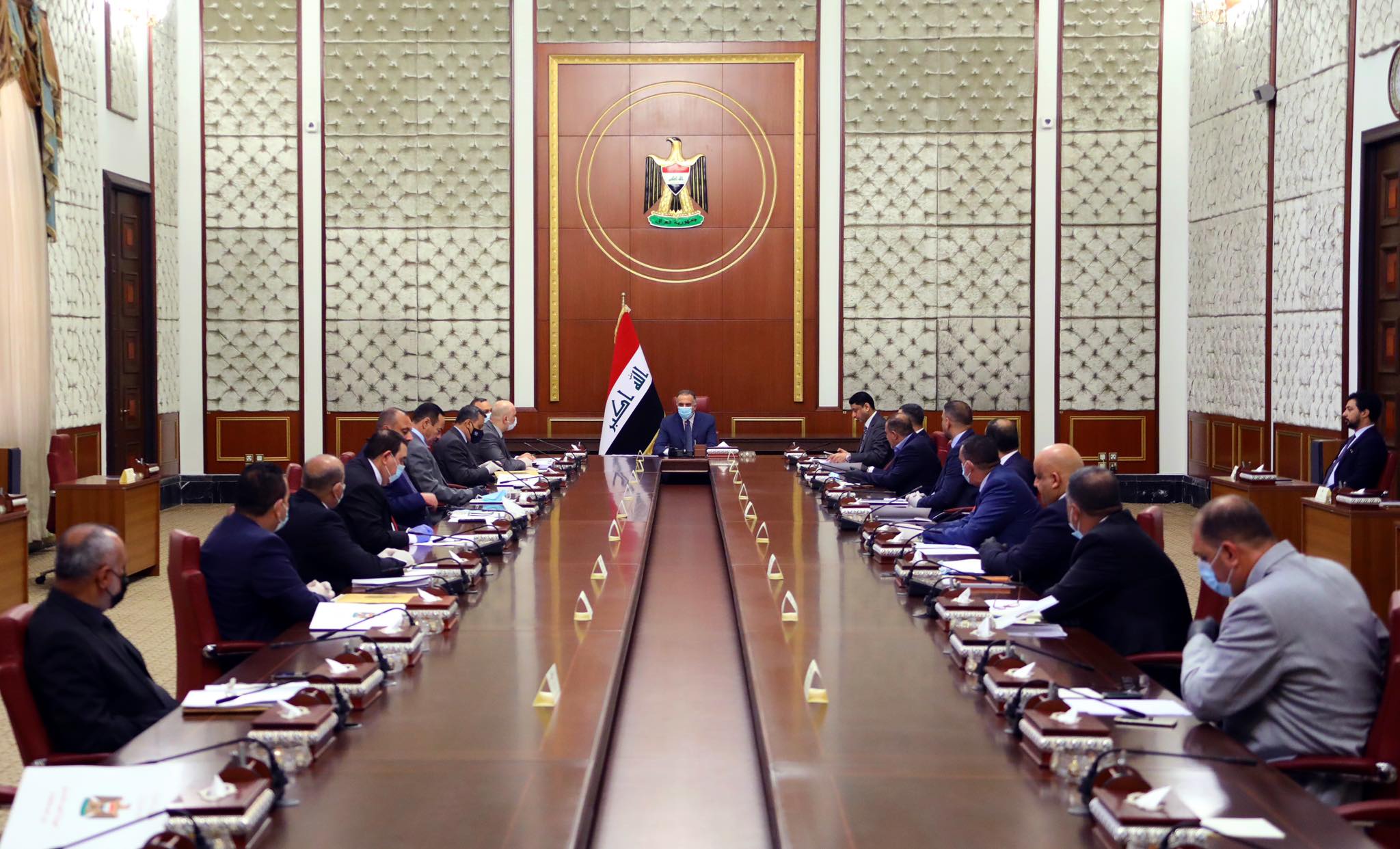 اللجنة العليا للتنسيق بين المحافظات مجتمعة برئاسة الكاظمي