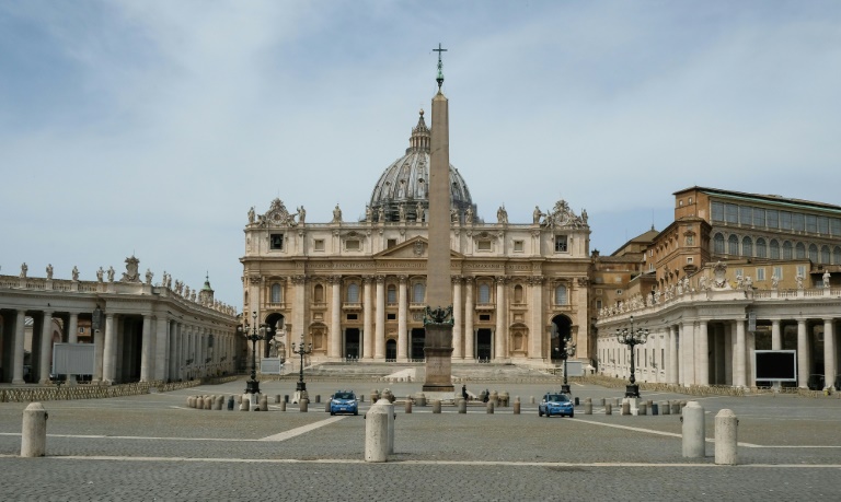 كاتدرائية القديس بطرس في الفاتيكان في 17 ايار/مايو 2020.
