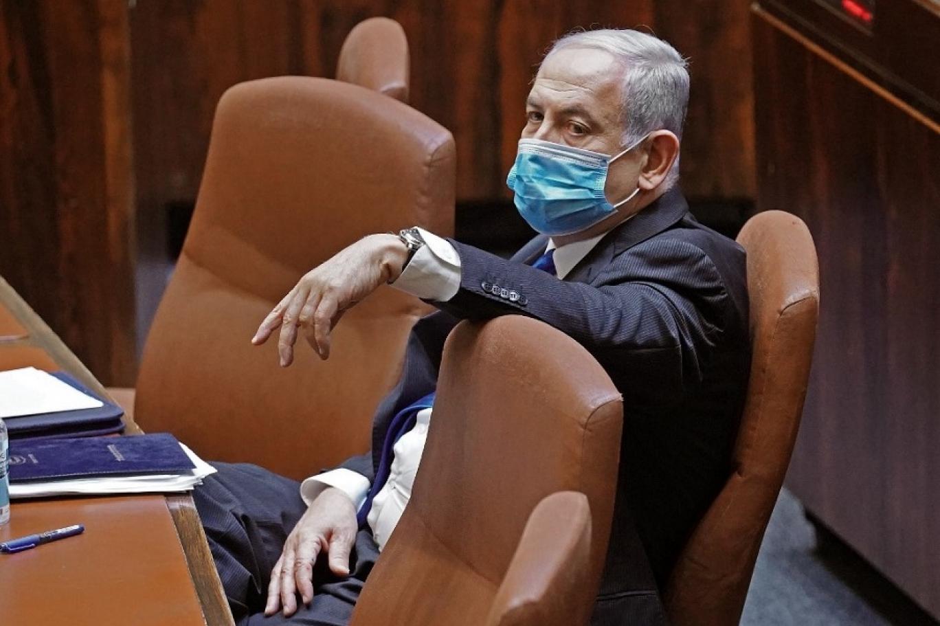 رئيس الوزراء الإسرائيلي بنيامين نتنياهو في الكنيست