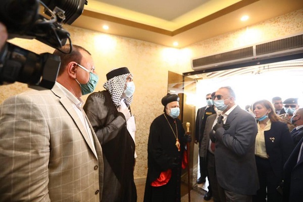 الكاظمي ملتقيا ممثلي مكونات ناحية برطلة بمحافظة نينوى