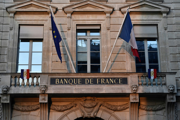 مقر البنك المركزي الفرنسي في باريس في 15 يناير 2020
