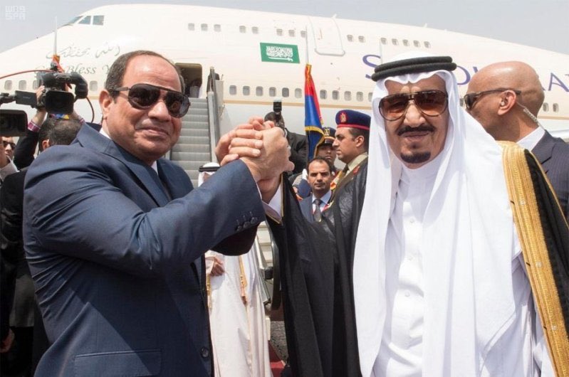 قمة سابقة بين العاهل السعودي الملك سلمان والرئيس المصري عبد الفتاح السيسي