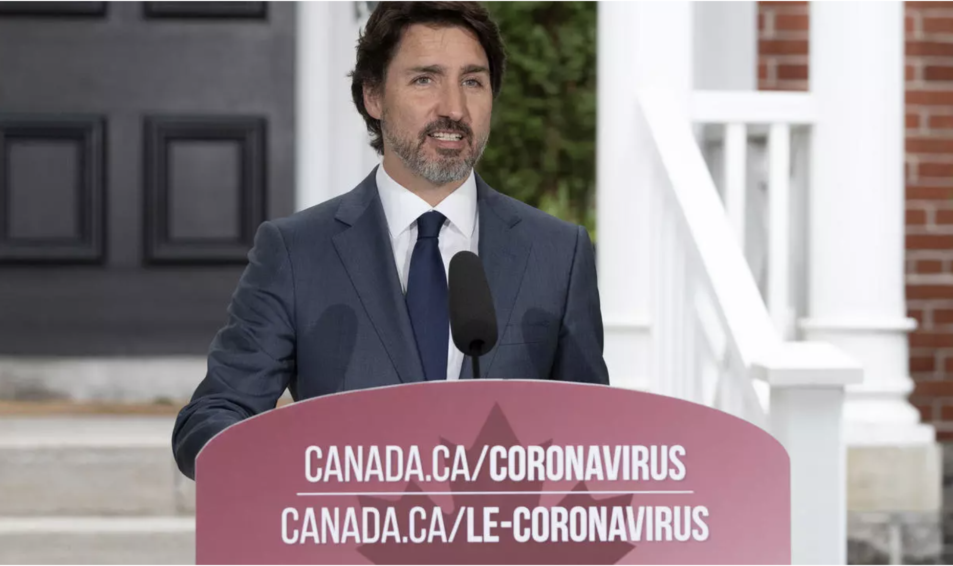رئيس الوزراء الكندي جاستن ترودو يلقي خطاباً في أوتاوا