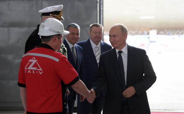 الرئيس الروسي فلاديمير بوتين في القرم، الاثنين، 20 يوليو 2020