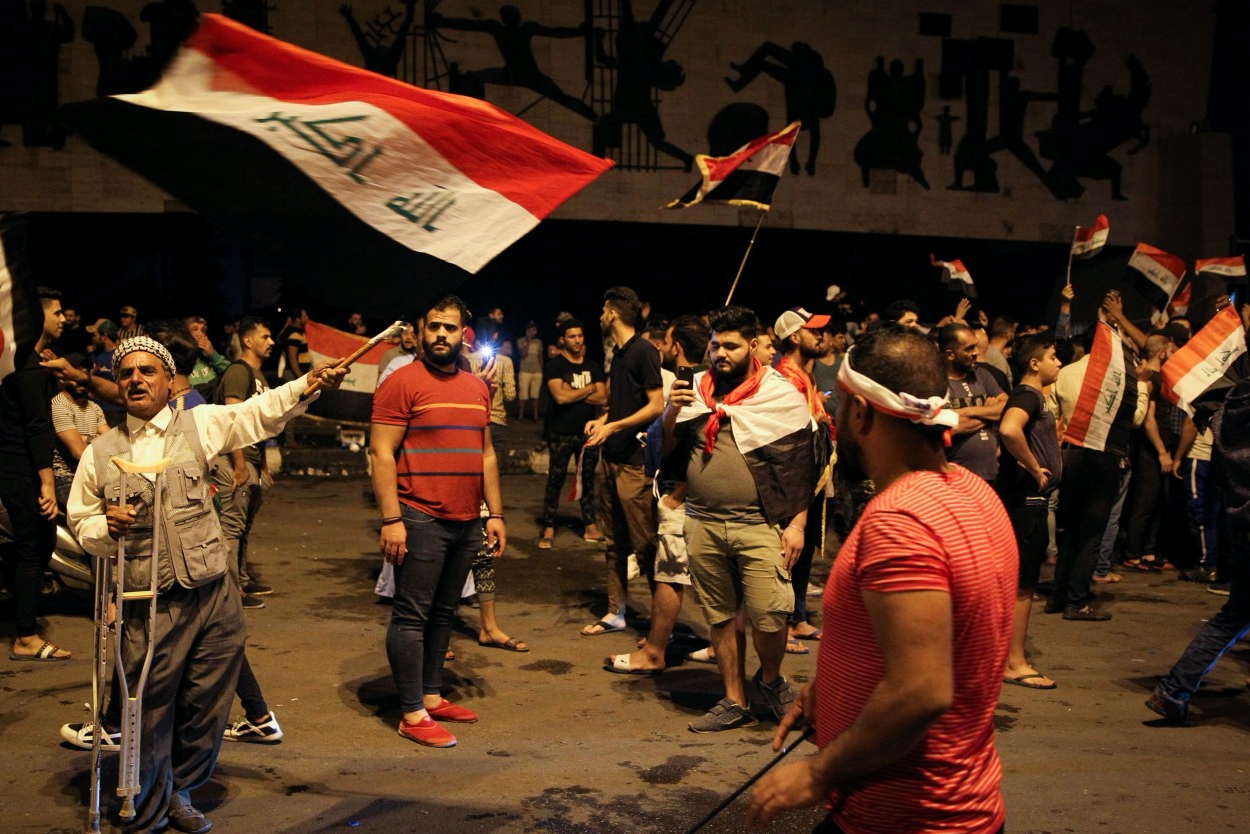 تجدد المظاهرات في المدن العراقية. أ ف ب.