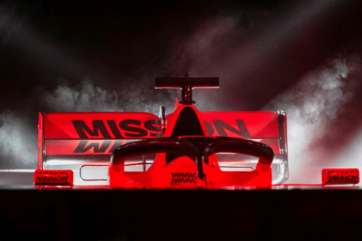 سيارة فيراري لبطولة العالم للفرومولا واحد 2019 وقد حملت على جناحها الخلفي شعار 