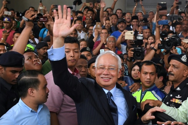 رئيس الوزراء الماليزي الأسبق نجيب رزاق في كولالمبور في سبتمبر 2018