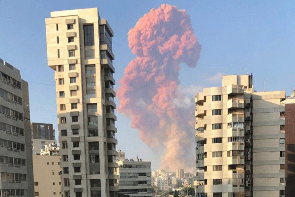 نيران انفجارات مرفأ بيروت
