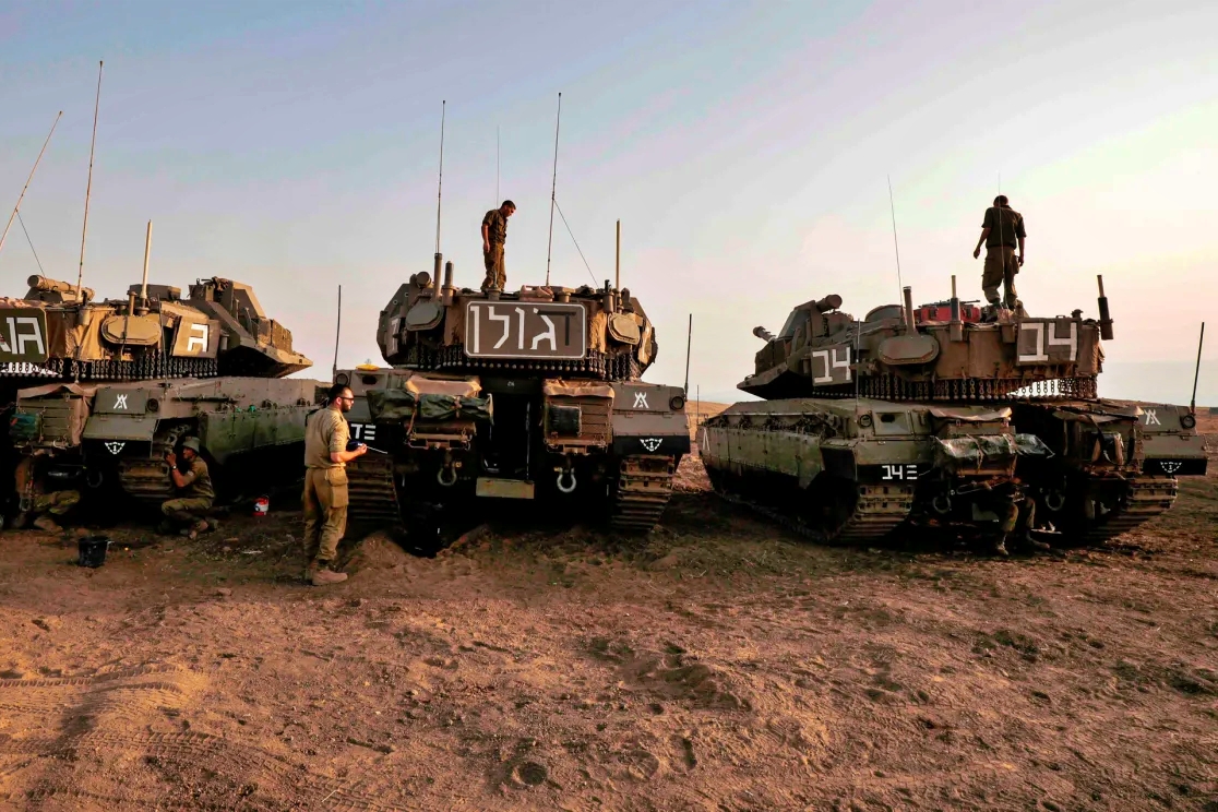 دبابات إسرائيلية على الحدود مع لبنان. يوليو 2020