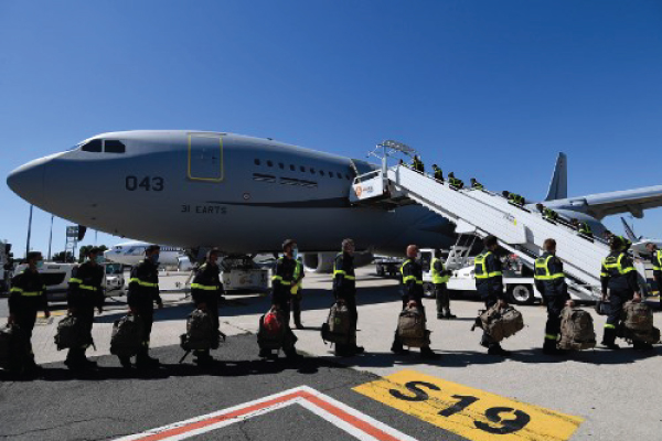 فريق الأمن المدني الفرنسي في مطار روسي متجهًا إلى بيروت الأربعاء 