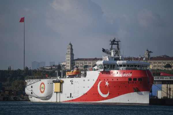 سفينة عروج ريس للمسح الزلزالي التي أرسلتها تركيا إلى شرق المتوسط