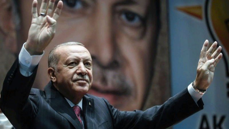 الرئيس التركي رجب طيب أردوغان يلقي الخميس 13 أغسطس 2020 خطاباً في إسطنبول