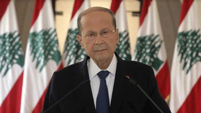 الرئيس اللبناني ميشال عون في صورة من الأرشيف
