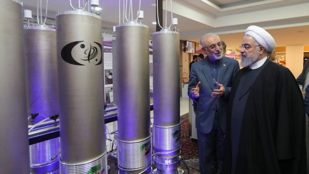 يصر قادة ايران على أن برنامجها النووي سلمي بالكامل EPA