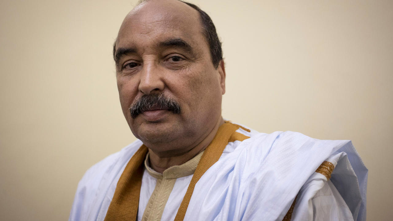 الرئيس الموريتاني السابق محمد ولد عبد العزيز في مدينة ولاته في 21 نوفمبر 2018