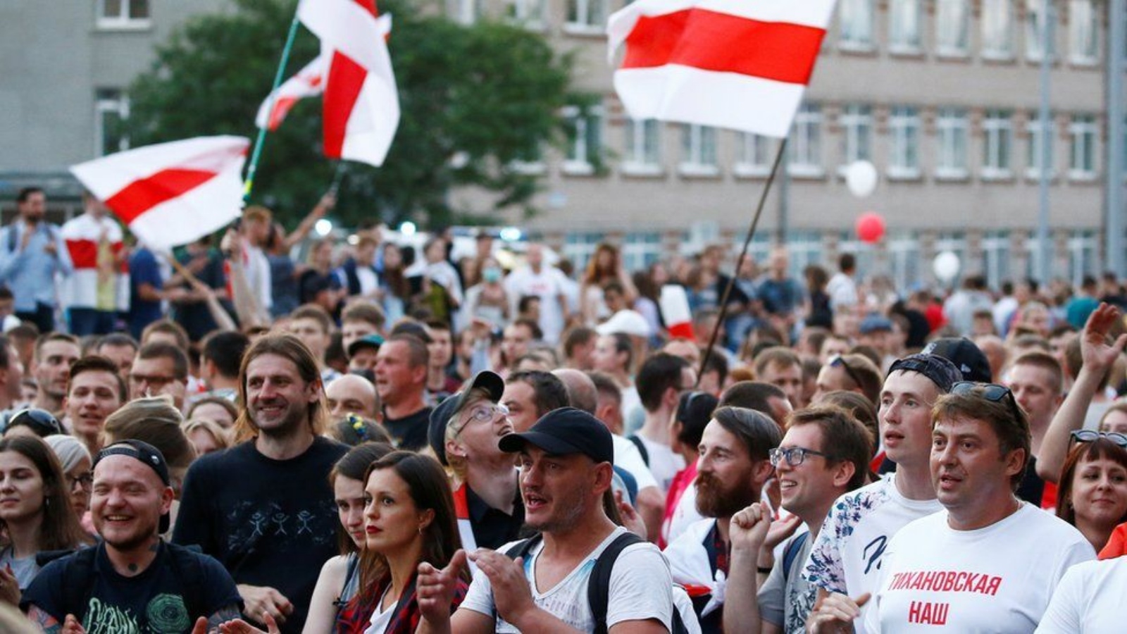 سكان دول البلطيق يتضامنون مع بيلاروسيا