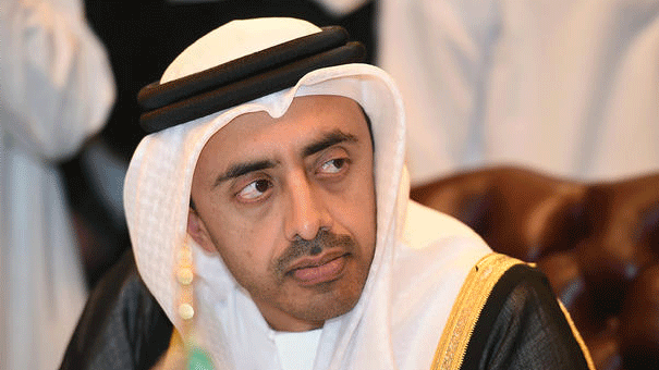وزير الخارجية الاماراتي الشيخ عبد الله بن زايد