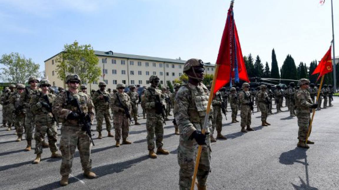 الحفل الافتتاحي للتدريبات العسكرية المشتركة بين جورجيا وحلف الناتو الإثنين