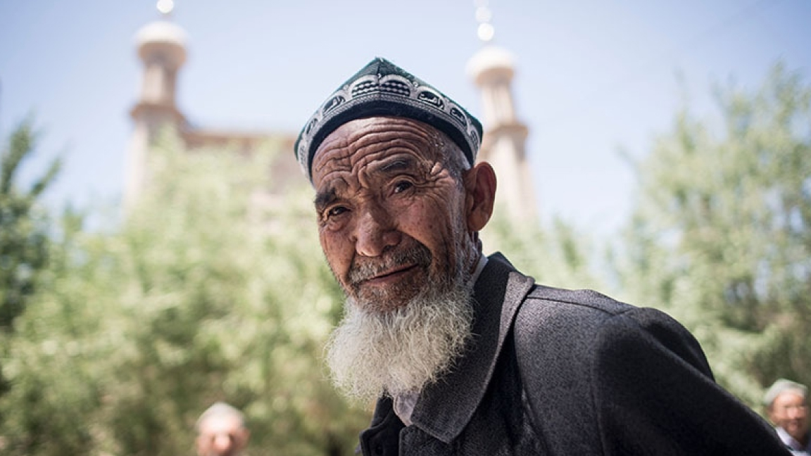 كهل من أقلية الأويغور المسلمة في الصين