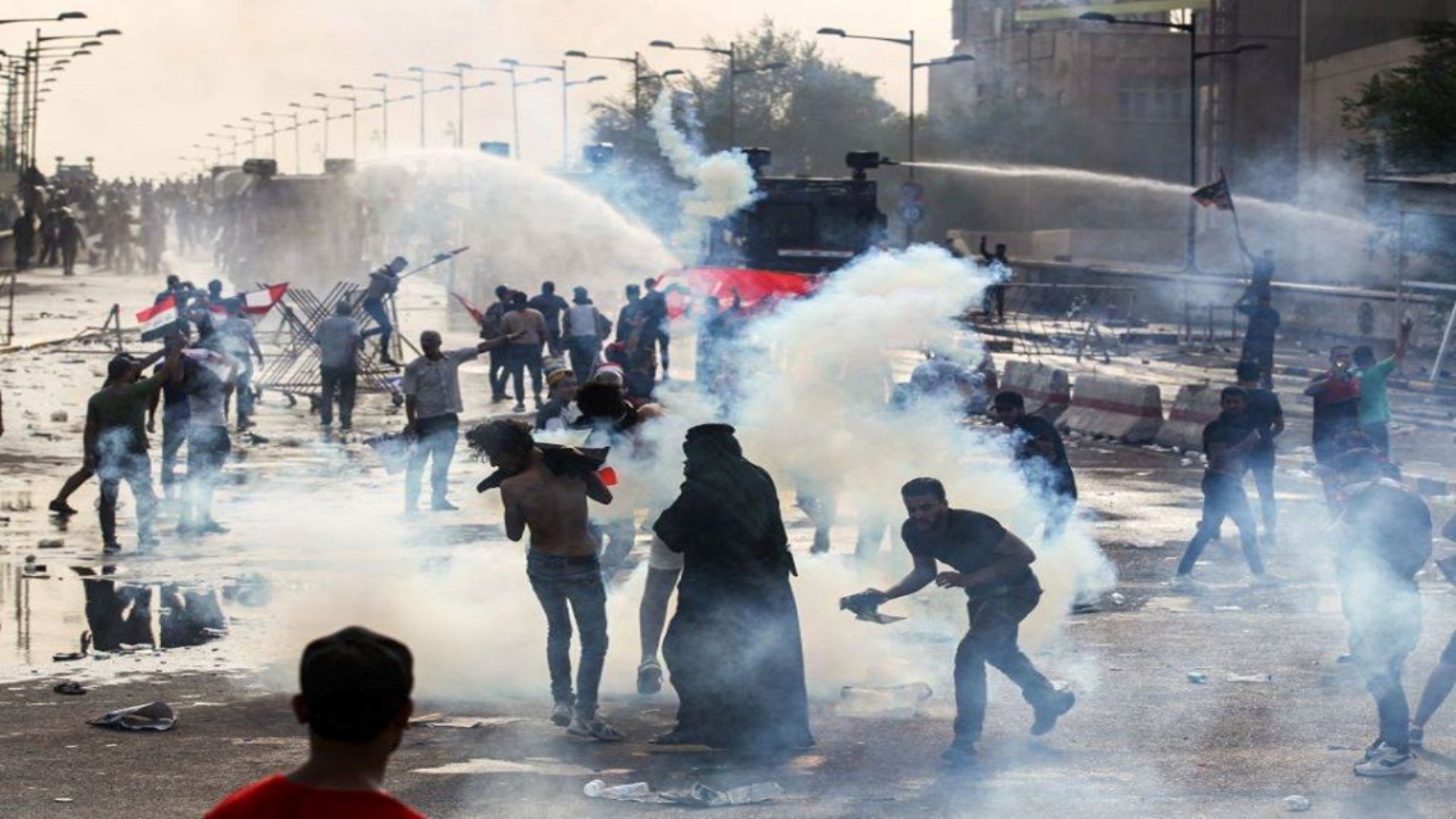 مواجهات بين المتظاهرين والقوات الامنية العراقية