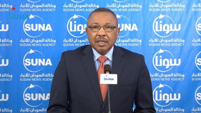 وزير الخارجية السوداني عمر قمر الدين إسماعيل