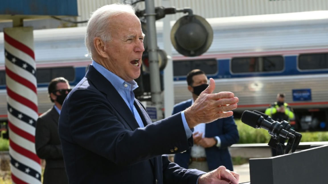 المرشح الديموقراطي جو بايدن يتكلم في كليفلاند الثلاثاء