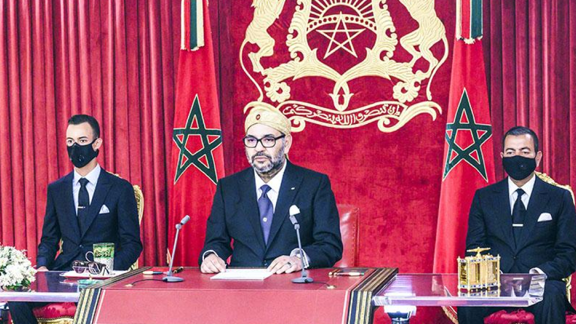 الملك المغربي محمد السادس يلقي الخطاب الافتتاحي للدورة الخريفية للبرلمان الجمعة