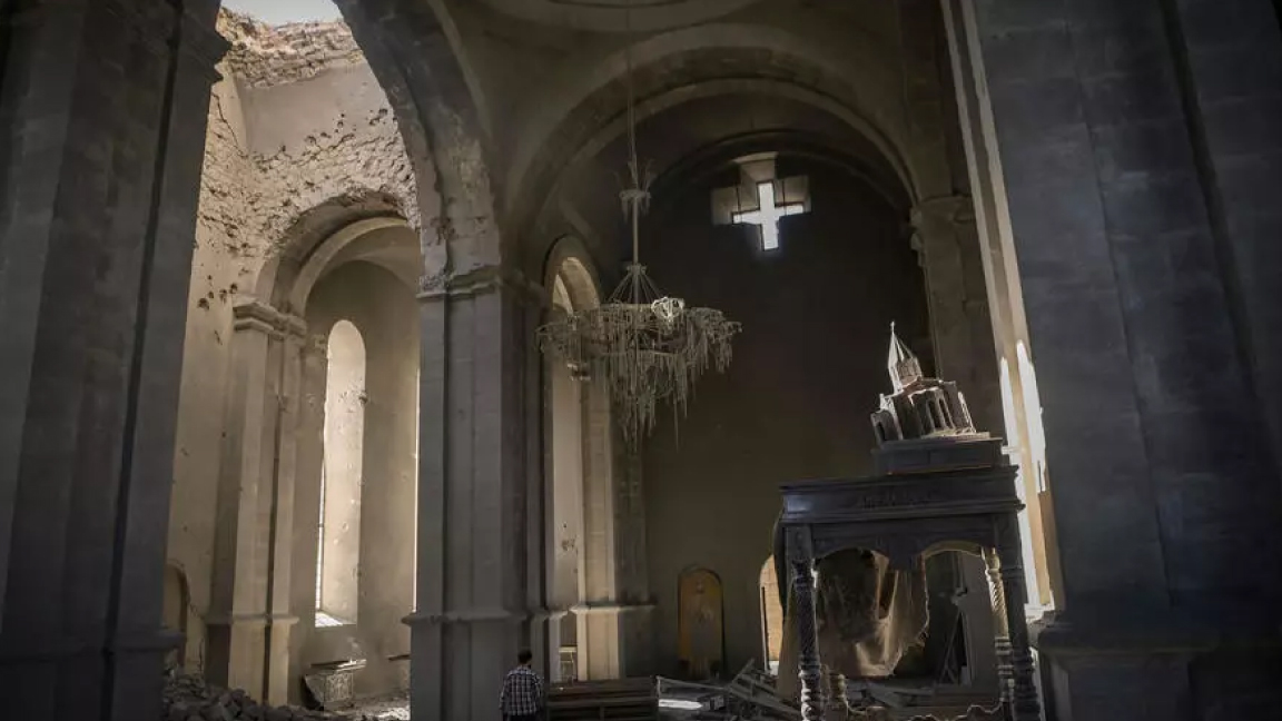 كاتدرائية شوشا في أذربيجان تضررت بالقصف الثلاثاء