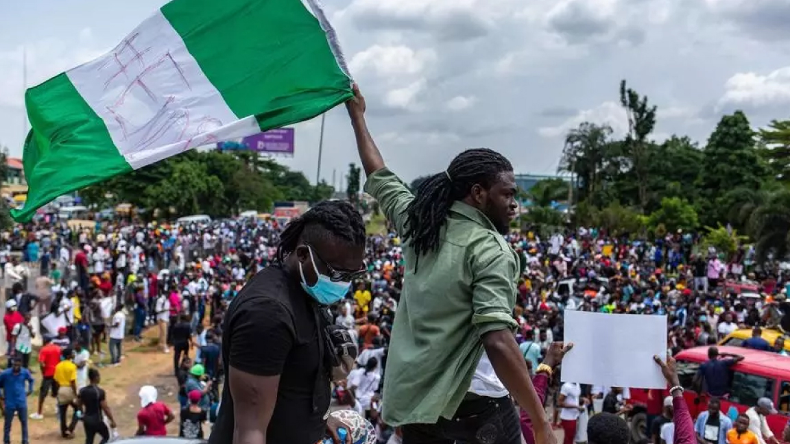 تظاهرات ضد عنف الشرطة في لاغوس الثلاثاء