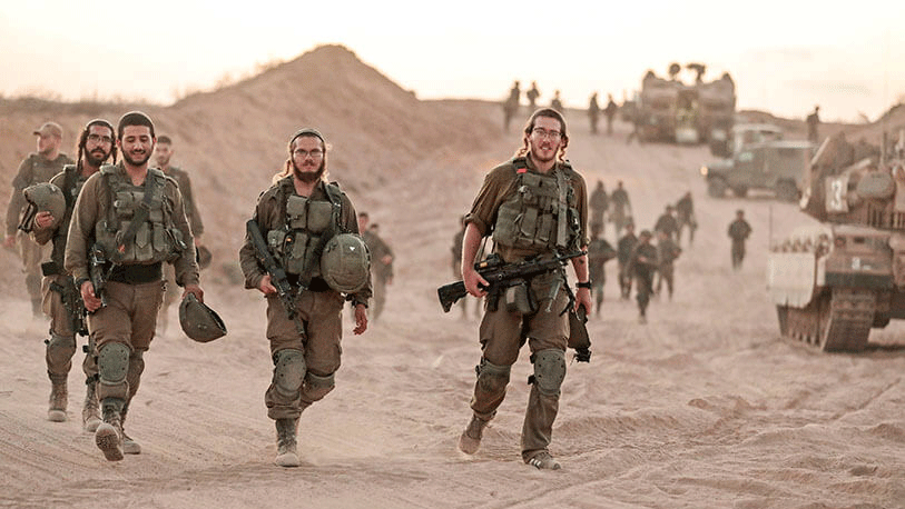 جنود اسرائيليون على الحدود مع قطاع غزة في آب/أغسطس 2020