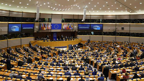صورة التقطت مطلع السنة لجلسة في البرلمان الأوروبي