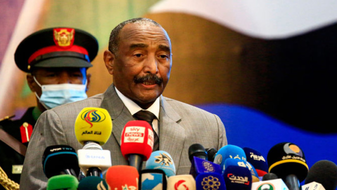 الفريق الأول عبد الفتاح البرهان رئيس مجلس السيادة الانتقالي السوداني