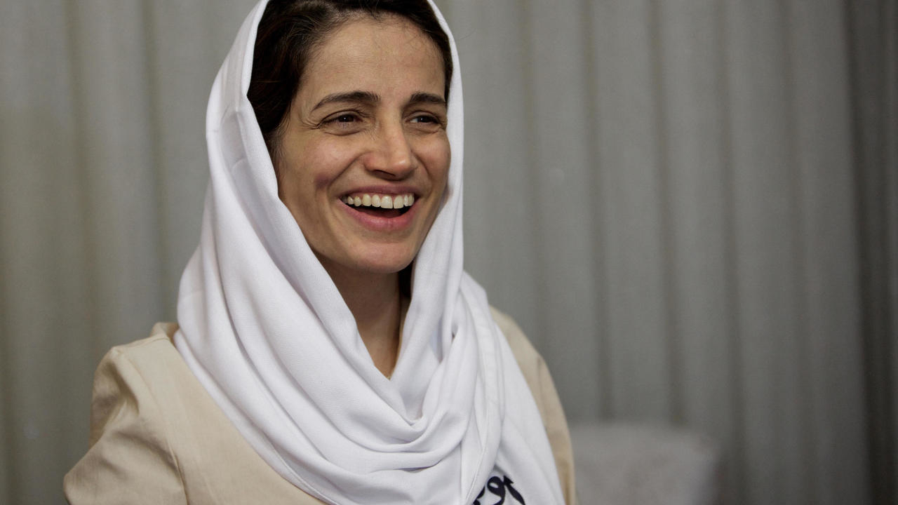 المحامية الإيرانية نسرين سوتوده في صورة مؤرخة 18 أيلول/سبتمبر 2013