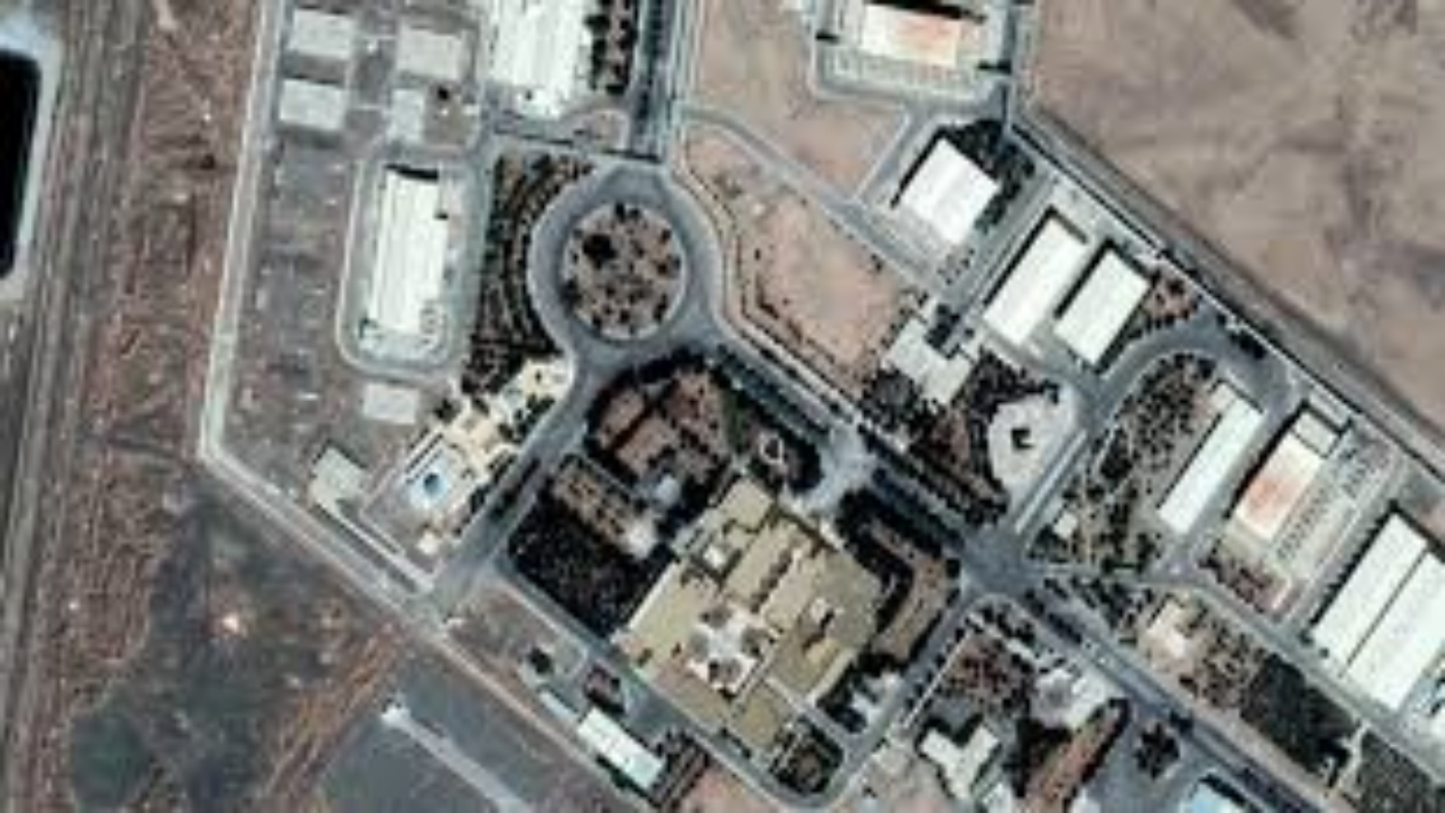 صورة للاقمار الاصطناعية لمفاعل نطنز الايراني 