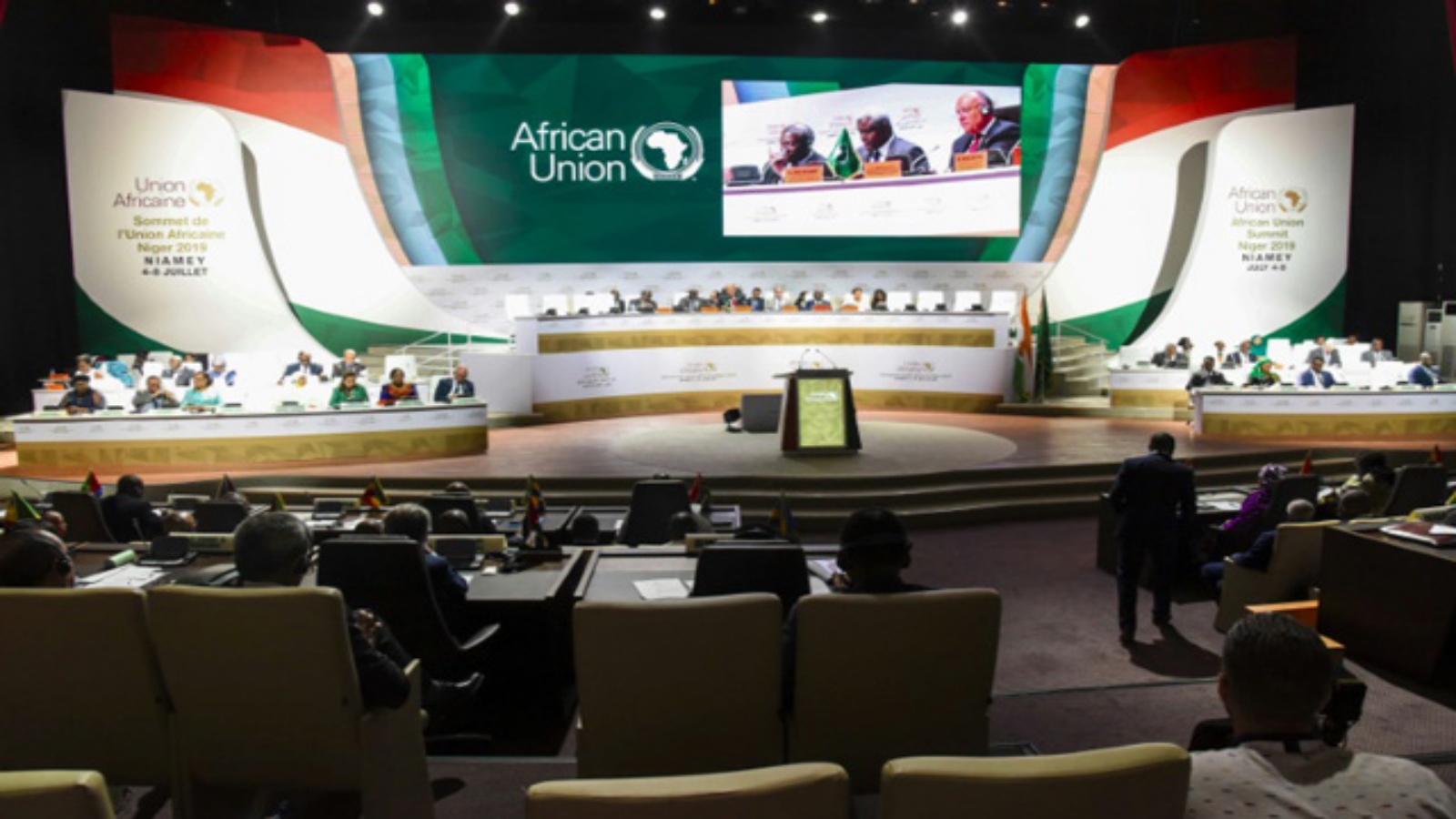 اجتماع القادة الأفارقة في النيجر قمة الاتحاد الأفريقي عام 2019 أ ف ب