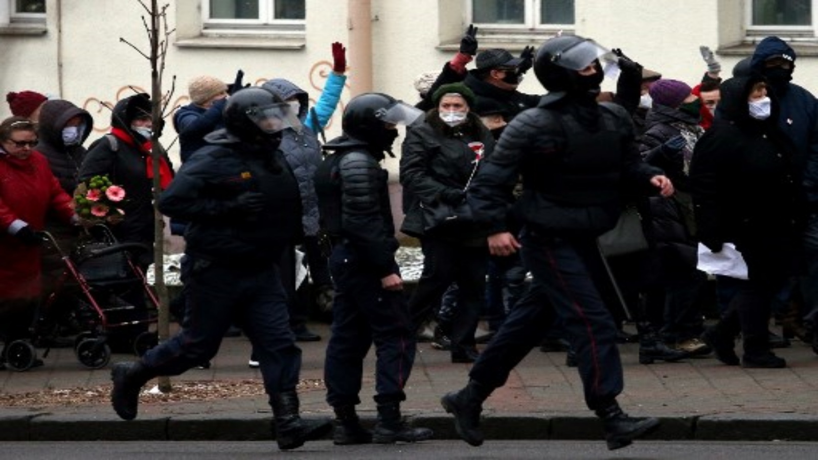 توقيف العشرات خلال احتجاجات في مينسك 